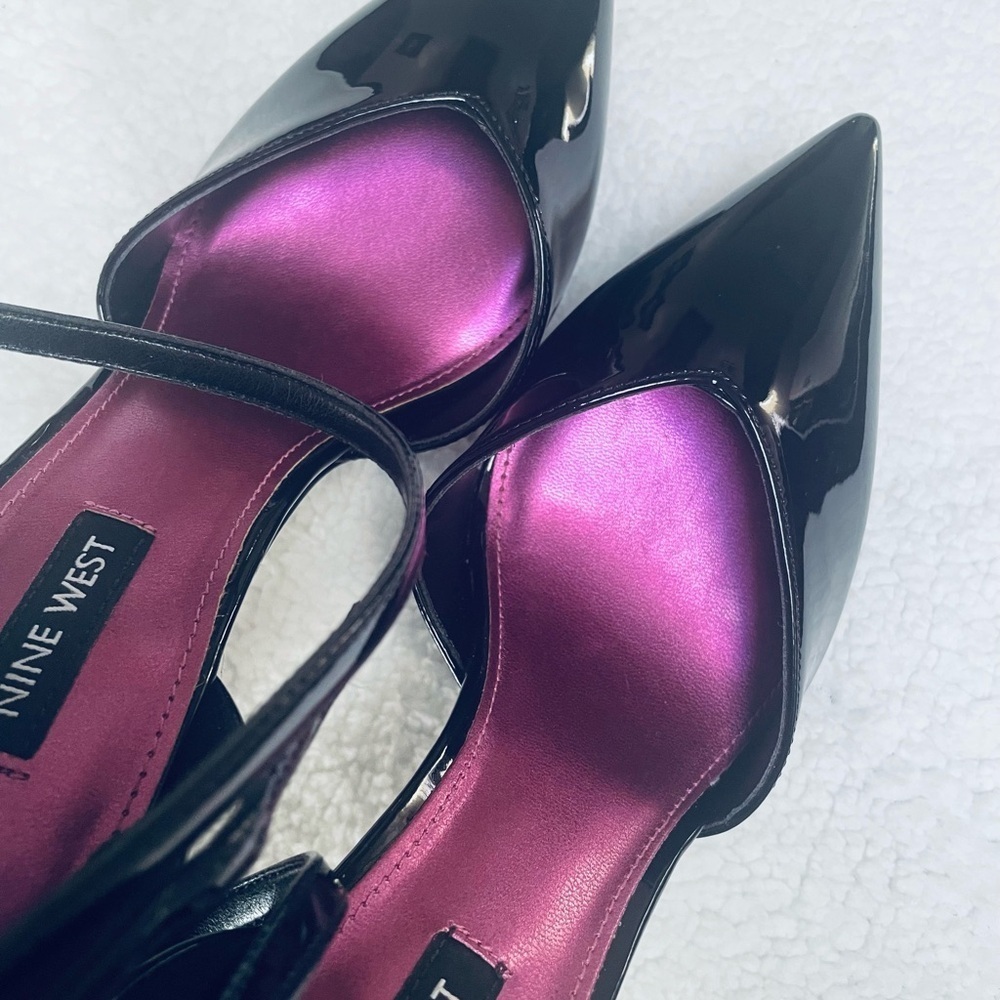 Bran New 🆕 Nine West Black Patent Platform heels 👠 - Picture 16 of 16